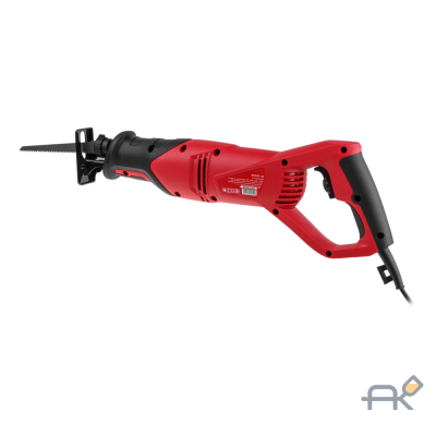 Сабельная пила WORTEX SR 1508-1 E в кор. + 2 пильных полотна (800 Вт. дерево до 150 мм. металл до 12 мм) (0325118)